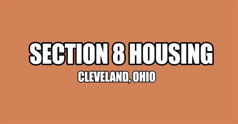 Section 8 Housing. . Section 8 cleveland ohio